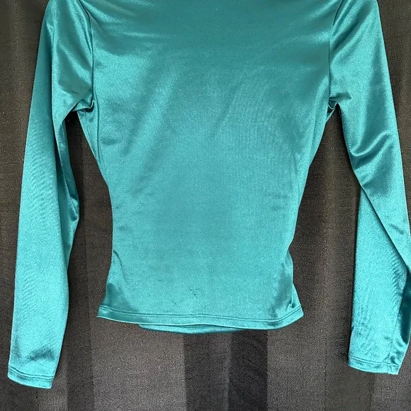 Small Shiny Longsleeve Blouse - Picture 2 of 2